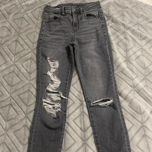 grey american eagle jeans